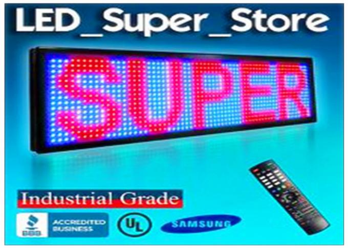 GIF Animation Picture Display Programmable LED Signs Outdoor RS232 1 / 4 Constant Current