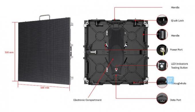 P3.91 P4.81 P5.2 500 X 500mm Outdoor Screen Hire High Definition