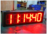 High Brightness 7 Segment Gas Station LED Signs , LED Time And Temperature Sign