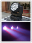 4 In1 Color Led Beam Moving Head Light 19 Piece 10W RGBW With Wash Effect