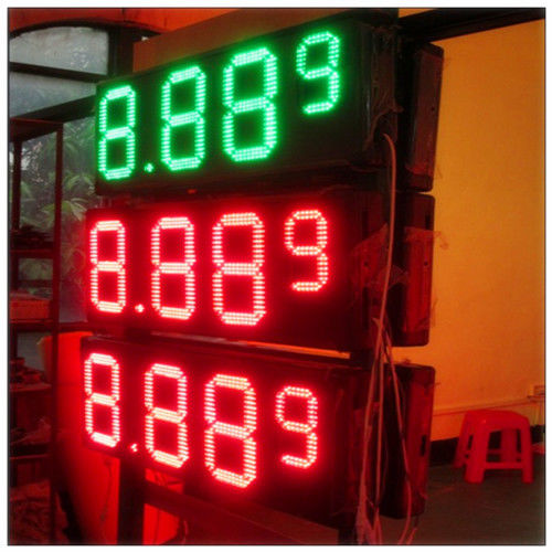 Multiple Size LED Gas Station Signs With Rear / Front Access , Single / Double Side