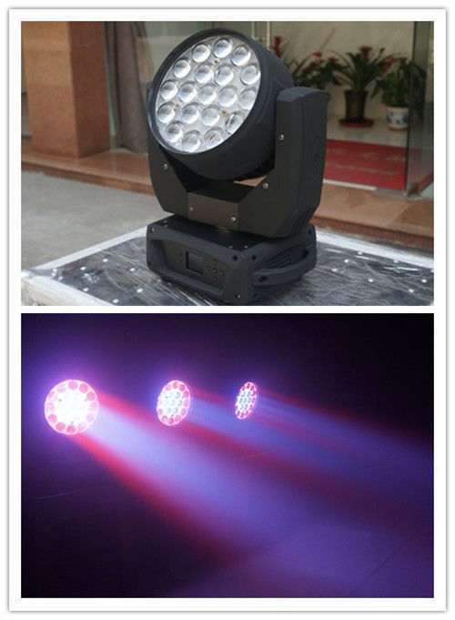 4 In1 Color Led Beam Moving Head Light 19 Piece 10W RGBW With Wash Effect