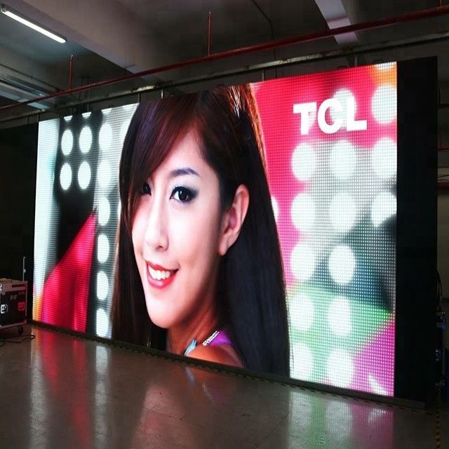 Indoor Full Color Stage Rental Led Display 3.91mm Pixel Clear Aluminium Cabinet