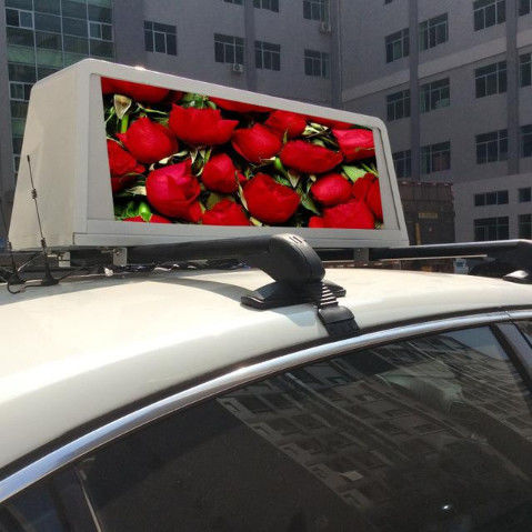 P5 Full Color IP65 Waterproof Wide Viewing Angle Taxi Roof Mobile LED Display