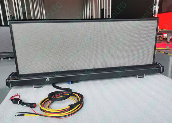 1R1G1B Taxi LED Display Mobiles P3.3 2 Side Taxi Top Outdoor IP65