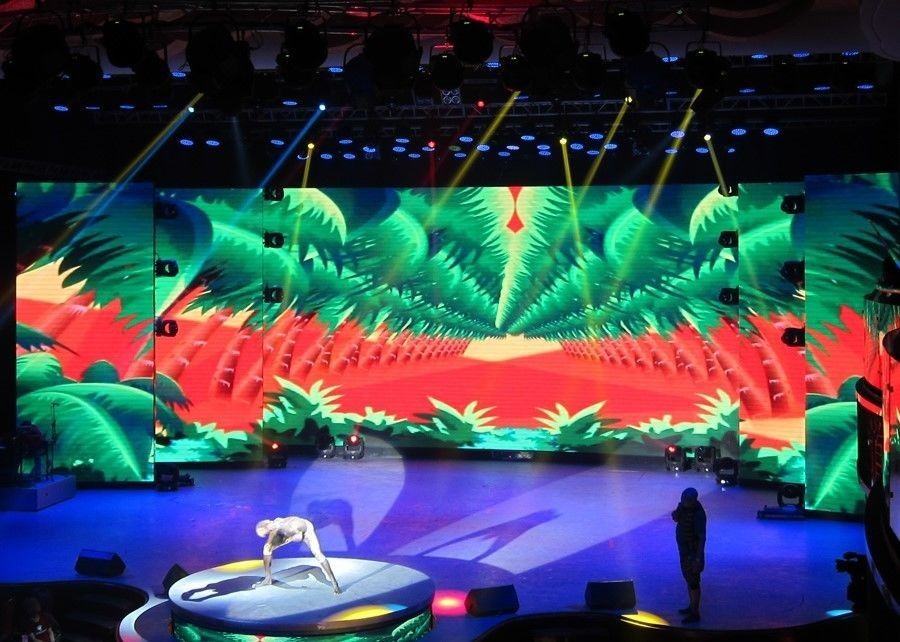 Advertising Display LED Video Wall Panels 3.91mm Aluminium Panel For Stage Rental