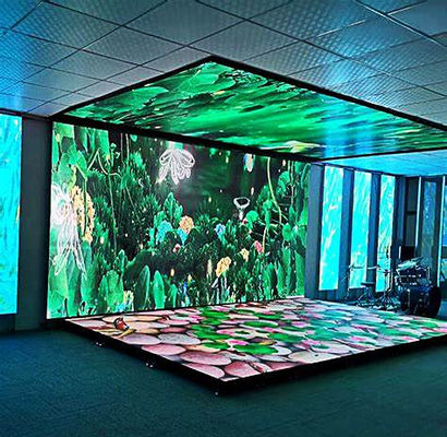 Adjustable Color Temperature And Curved Locks Rental LED Display 500*500mm/500*1000mm