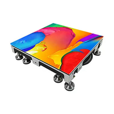 Full Color Aluminum Cabinet Indoor Floor LED Screen Rental for Events Curved Design