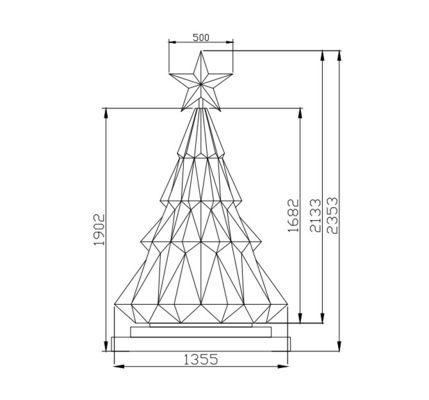 P1.5 GOB Creative LED Display Christmas Tree Screen for Shopping Mall Stores Hotels
