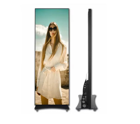 Movable Poster Led Display 64X20X192 cm Full Color Commercial LED Display Screen