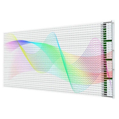Transparent 90% Flexible LED Screens with 3840Hz Refresh Rate for Glass Installations